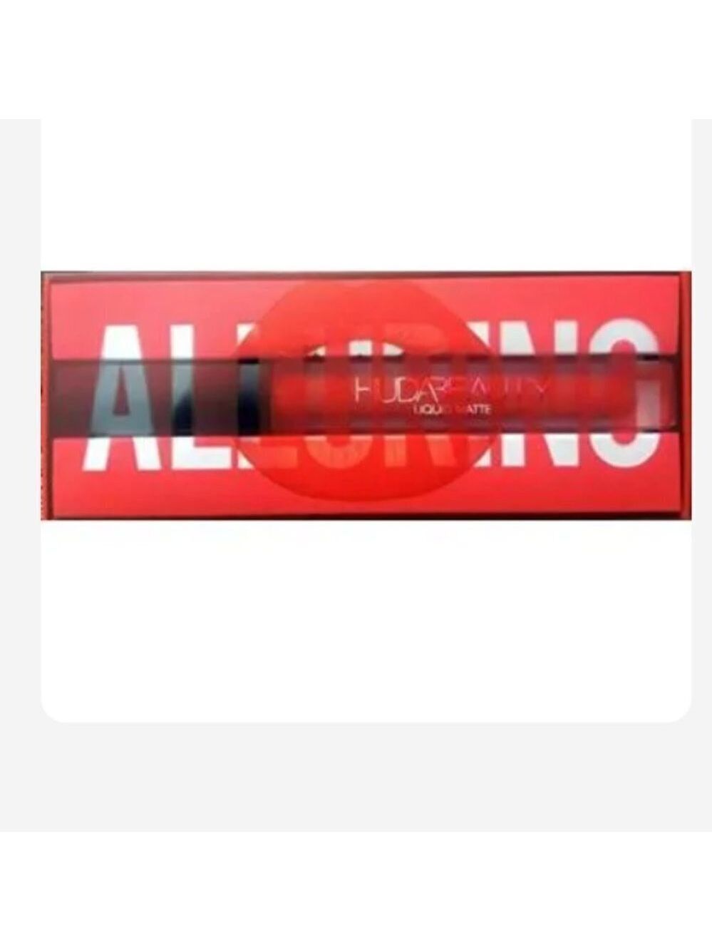 Huda Beauty Matte Lipstick Alluring Orange Red NIB